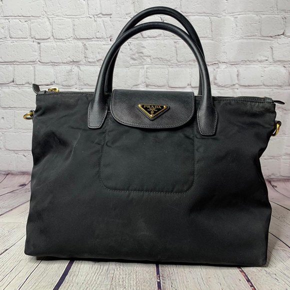 Prada Nylon Waterproof Tote With Cross Body Strap - Picture 3 of 9